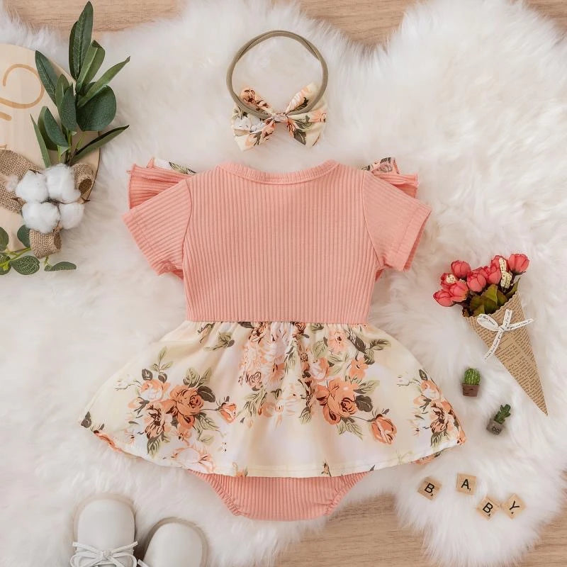 Vestido Floral Infantil - Pequenos Tesouros