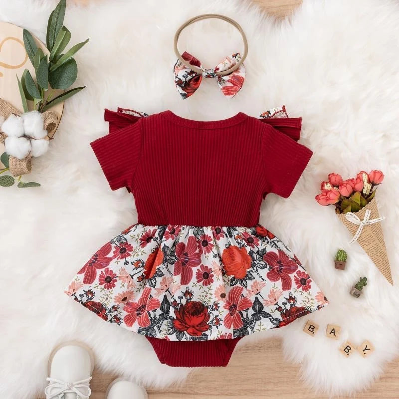 Vestido Floral Infantil - Pequenos Tesouros